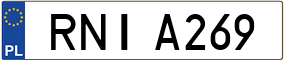 Trailer License Plate